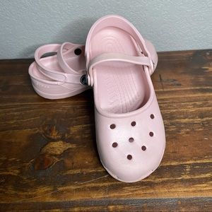 Crocs Pink Mary Jane Crocs Size 12/13